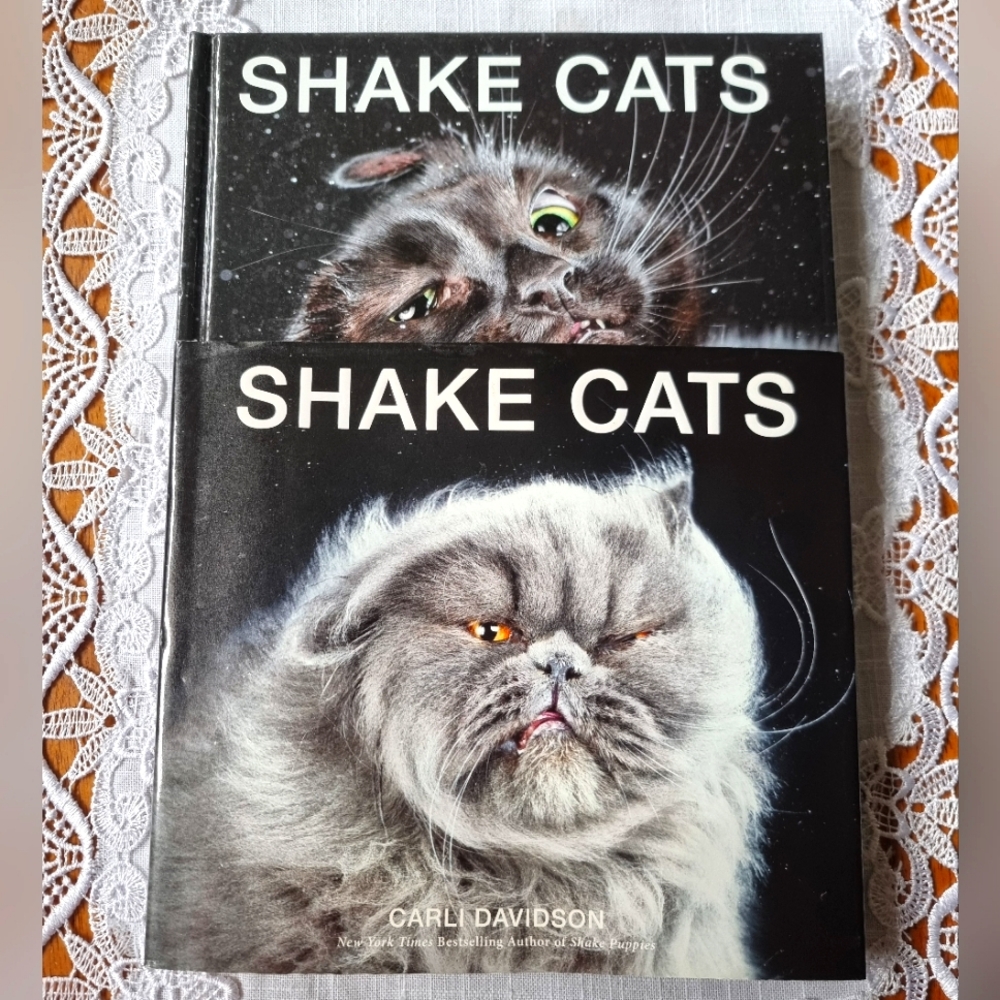 SHAKE CATS Hardcover Book by Carli Davidson - Black and Gray Cover